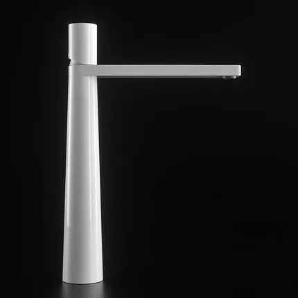 DecorBites™ Basin Faucet: Black/Grey Brass Bathroom Mixer Tap, Single Handle Hot Cold Lavatory