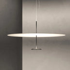 Postmodern Saucer Metal Pendant Light in White or Black