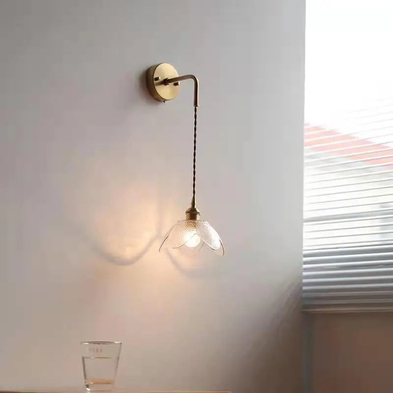 DecorBites™ Gray Glass LED Bathroom Mirror Sconce Wall Lamp Lighting