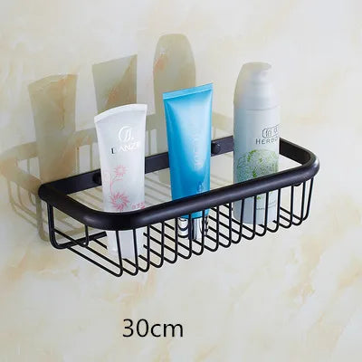 رف حمام DecorBites™ نحاس ذهبي مع حامل صابون 30 سم/45 سم