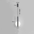 Nordic Minimalist Metal Bedside Pendant Light