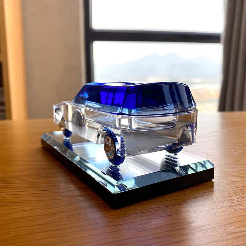 DecorBites™ Crystal Car Figurine Glass Model Ornament Table Decor Gift