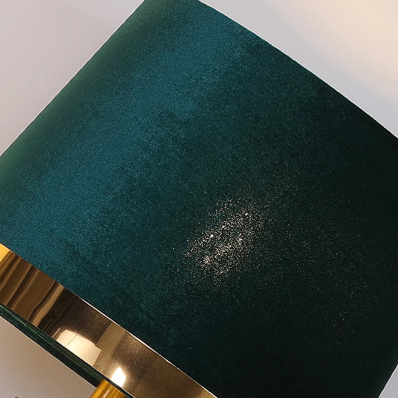 غطاء أباجورة قماشي كبير بحافة ذهبية DecorBites™ لمصباح أرضي بجانب السرير لغرفة النوم