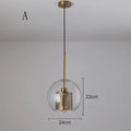 DecorBites™ Glass Ball Pendant Light: Modern Hanging Lamp for Kitchen, Dining, Living Room