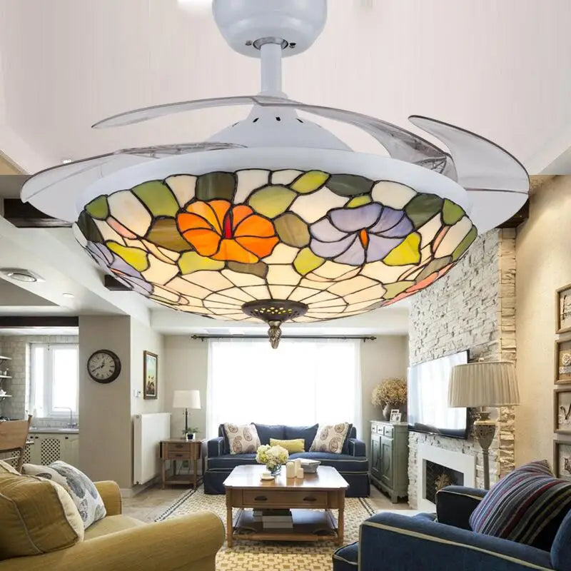 DecorBites™ 42 Inch Retro Ceiling Fan Light with Remote Control for Living Room and Dining Room