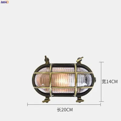 DecorBites™ مصباح حائط صناعي خارجي مقاوم للماء LED للفناء والحديقة والشرفة