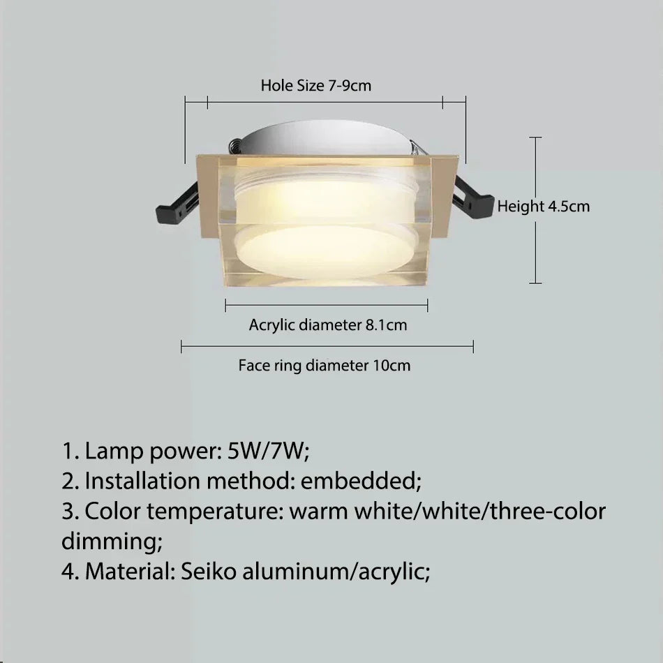 DecorBites™ Crystal Dimmable LED Spot Light for Stylish Home Décor
