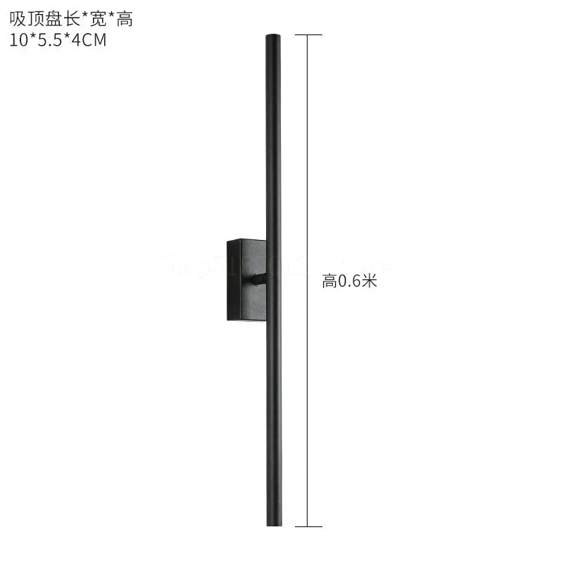 مصباح جداري LED DecorBites™ Linear Metal Tubes باللون الذهبي لغرفة المعيشة العصرية ومرايا الحمامات