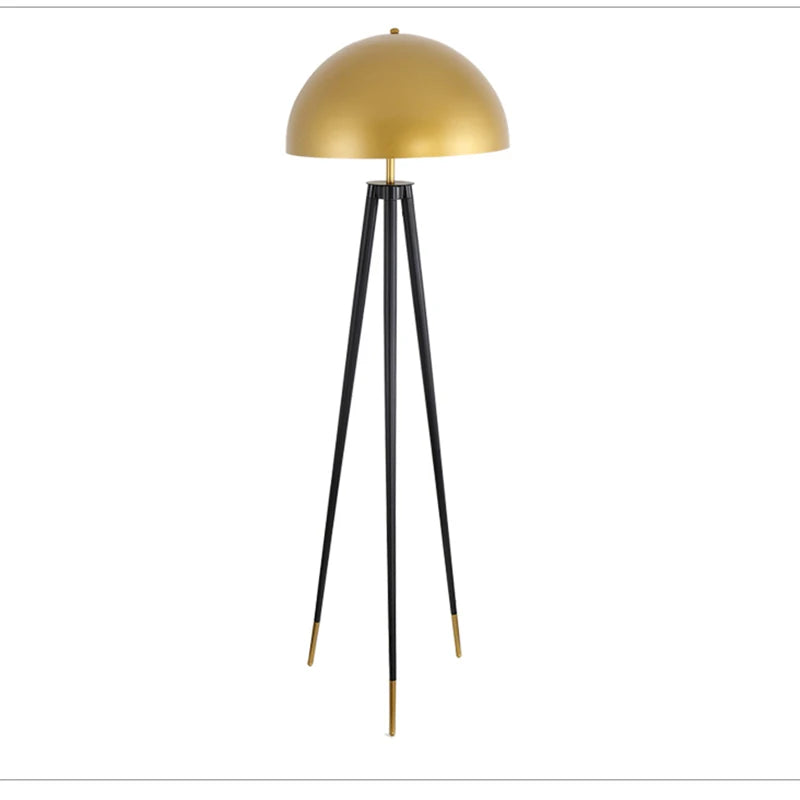 DecorBites™ Coyote Gold Tripod Floor Lamp for Home Decor in Living Room or Bedroom