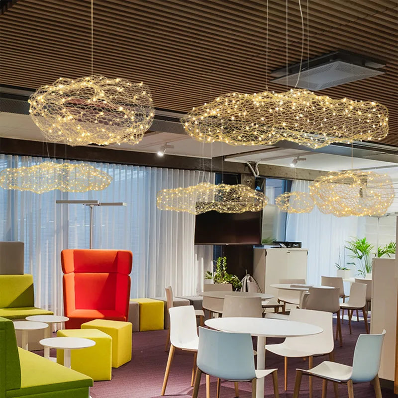 DecorBites™ Cloud Light: Nordic Designer Pendant Lamp for Bedroom, Hotel, Restaurant, Bar