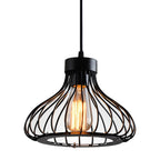 Vintage Black Metal Edison Pendant Light