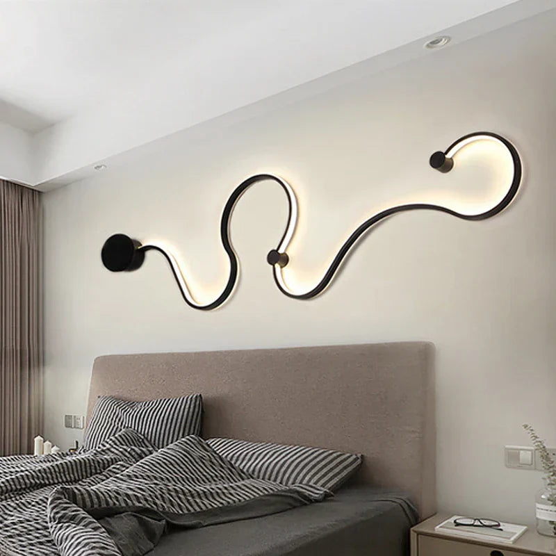 مصابيح حائط LED من DecorBites™ من الألومنيوم لديكور إضاءة المنزل