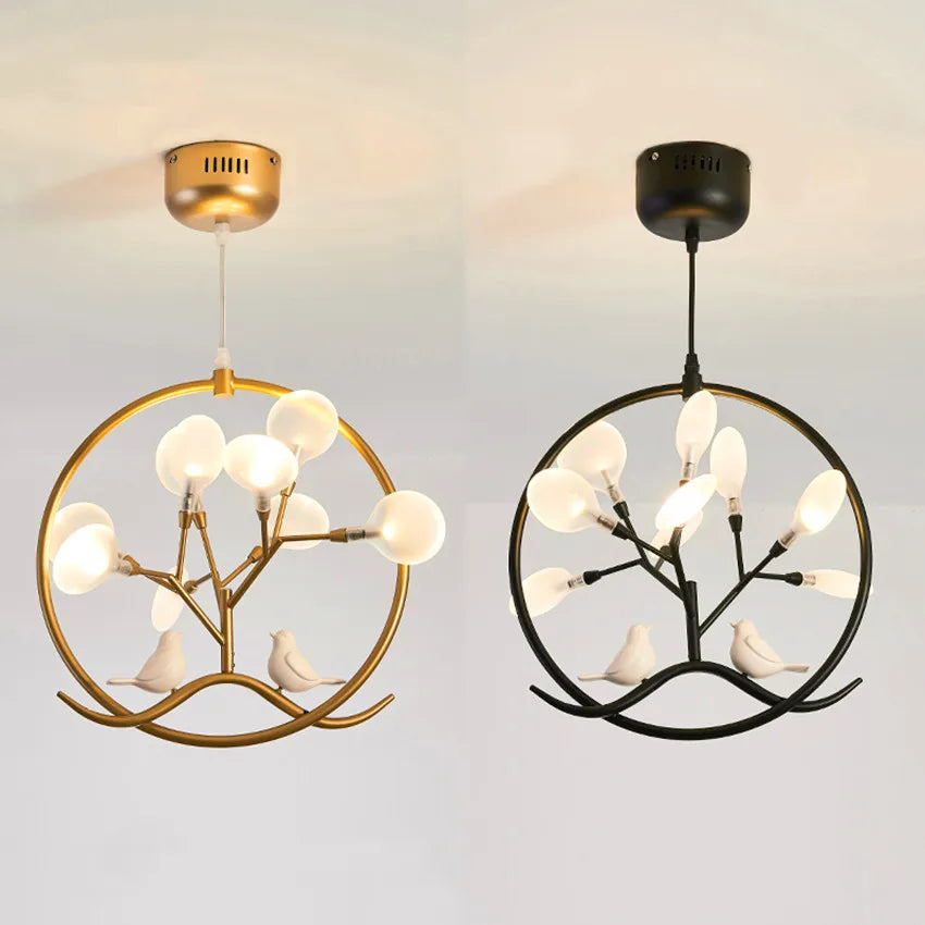 ثريا كرة زجاجية ذهبية DecorBites™ بتصميم إسكندنافي للمنزل وغرفة الطعام والمطبخ والمطعم والردهة