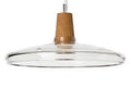Nordic Glass and Wood Pendant Light