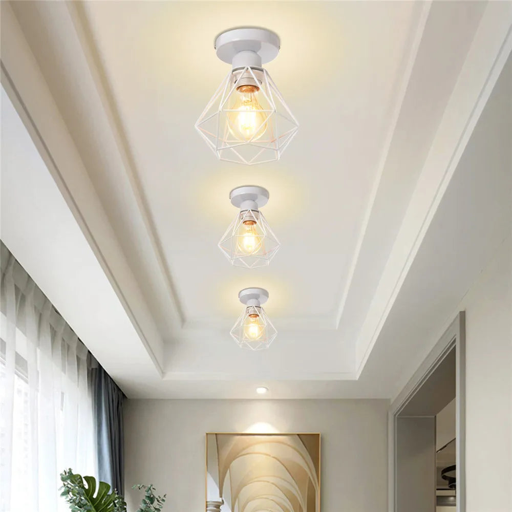 DecorBites™ Iron Frame Pendant Chandelier for Restaurant Teahouse Lighting