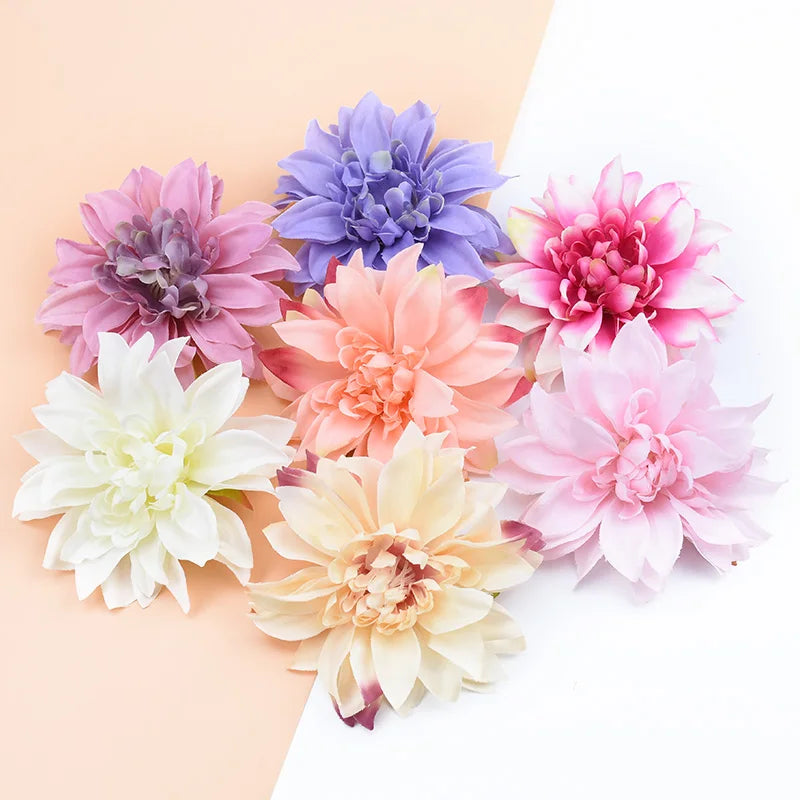 DecorBites™ 100pcs Silk Gerbera Flowers for Christmas, Wedding, DIY, Scrapbooking, Gifts