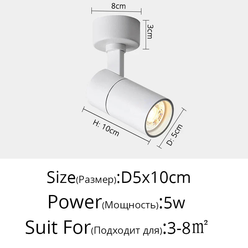 Plafonniers spots orientables à LED DecorBites™ pour mur de fond et allée