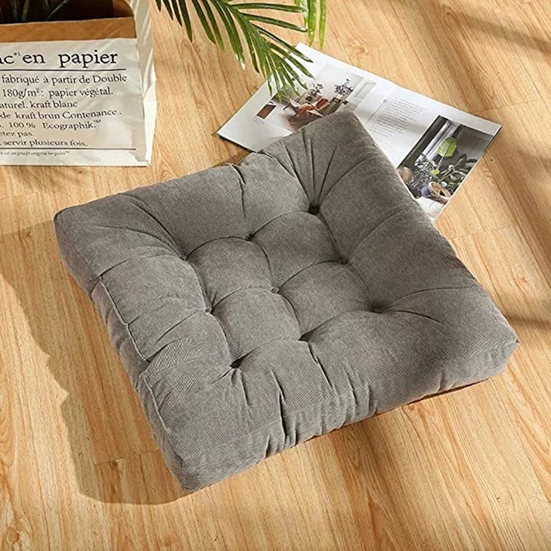 DecorBites™ Corduroy Floor Seat Cushion for Yoga Meditation & Relaxation