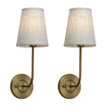 DecorBites™ Industrial Flared Funnel Wall Lamp Set: Classic Country Style, Bedroom Reading Light