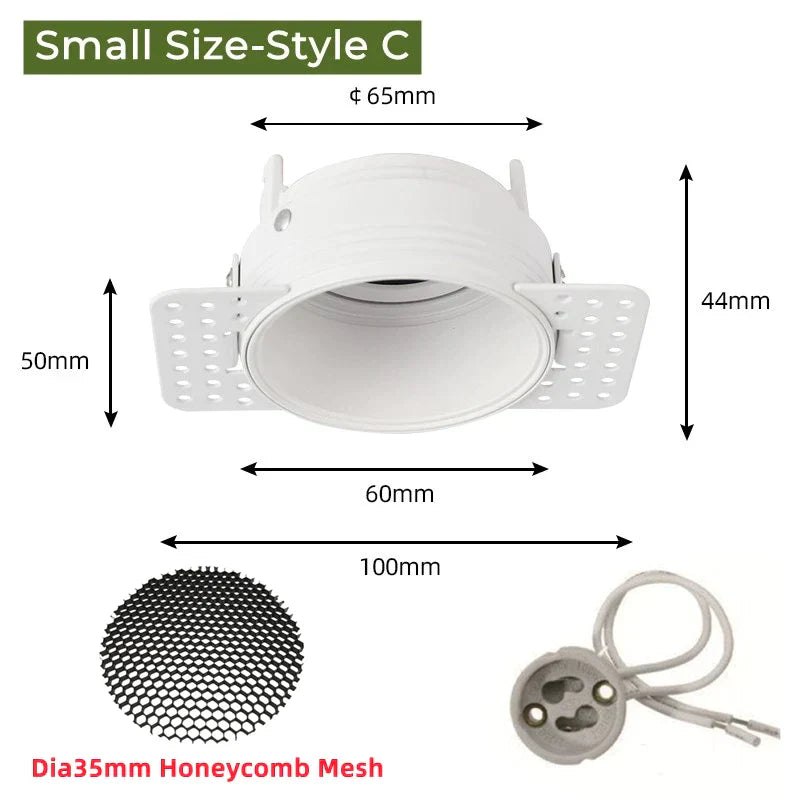 DecorBites™ Adjustable Recessed LED Ceiling Downlight for GU10/MR16/MR11 Bulbs