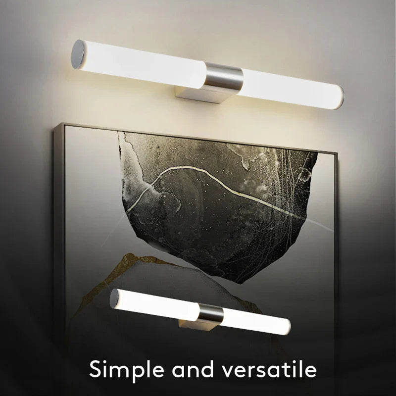 مصباح حائط LED أكريليك من DecorBites™ للحمام وغرفة النوم، تصميم بسيط وعصري، شمعدانات مضادة للضباب