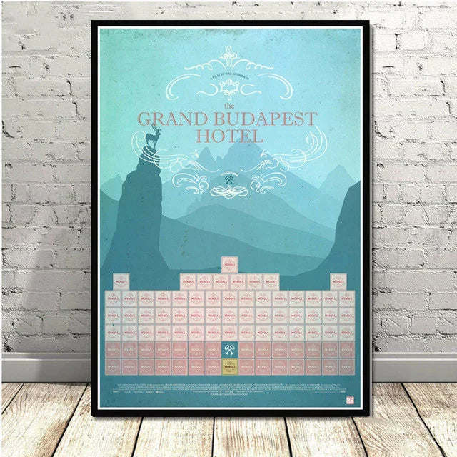 DecorBites™ Grand Budapest Hotel Minimalist Wall Poster for Stylish Home Decor