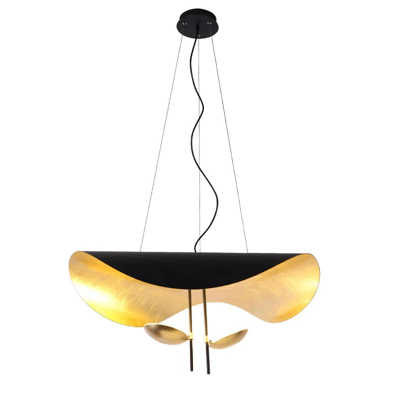 DecorBites™ Lederam Manta Pendant Lamp - Industrial Retro Design, White & Black.