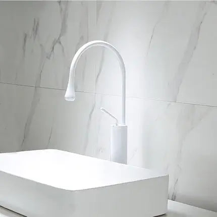 DecorBites™ Brushed Gold Basin Faucet Hot Cold Swivel Sink Water Crane