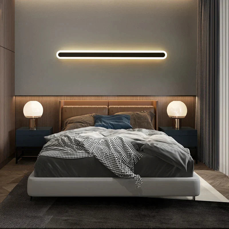 مصباح حائط LED خطي من DecorBites™ لغرفة النوم والشرفة وغرفة المعيشة وديكور عصري