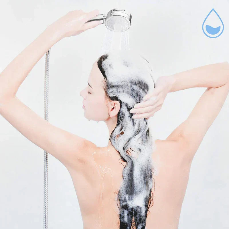Pommeau de douche haute pression DecorBites™ avec 3 modes de placage et poignée réglable