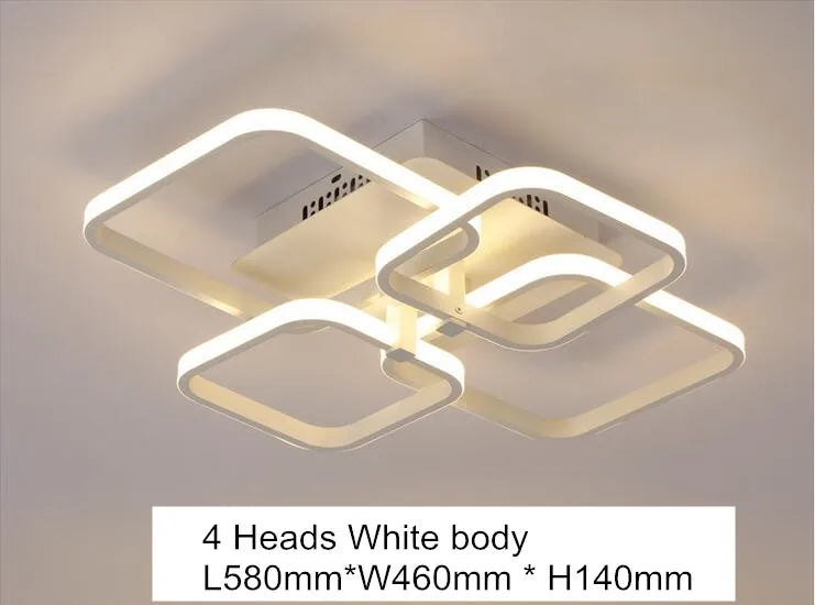 DecorBites™ Acrylic Ceiling Lights Modern Chandelier LED Lamps Dining Living Room Bedroom Decor