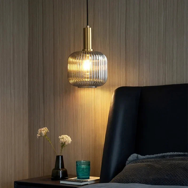 DecorBites™ مصابيح قلادة زجاجية: مصباح تعليق للمطبخ وغرفة النوم بتصميم نورديك