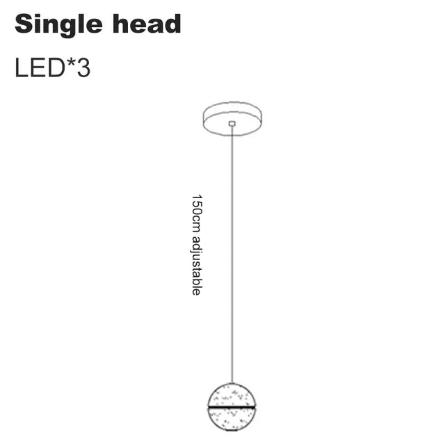 DecorBites™ Crystal Ball Chandelier: Stylish Meteor Shower Lighting for Restaurant, Bar, and Home