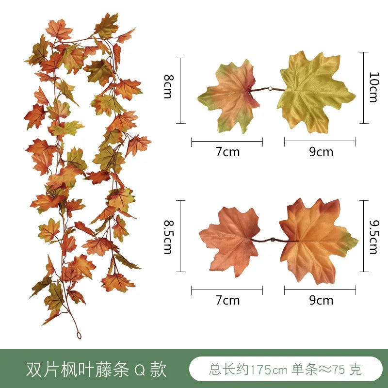 DecorBites™ Harvest Home Décor: Pumpkin, Pine Cone, Maple Leaf, Vine Hanging Decoration