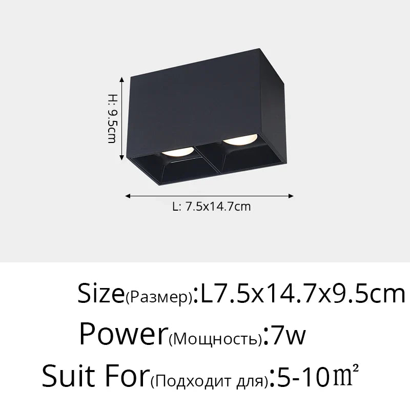 Plafonniers spots orientables à LED DecorBites™ pour mur de fond et allée