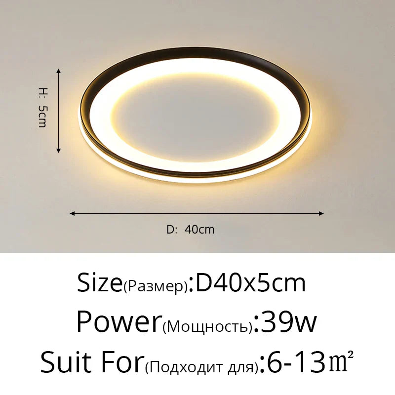 ثريا LED من DecorBites™: إضاءة داخلية عصرية لغرفة النوم وغرفة المعيشة والمطبخ وصالة العرض