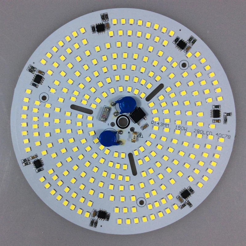 لوحة محرك ضوء LED خطية من DecorBites™ بقدرة 220 فولت و150 واط بلون أبيض بارد لتركيبات إضاءة السقف الصناعية بنفسك