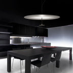 Postmodern Saucer Metal Pendant Light in White or Black