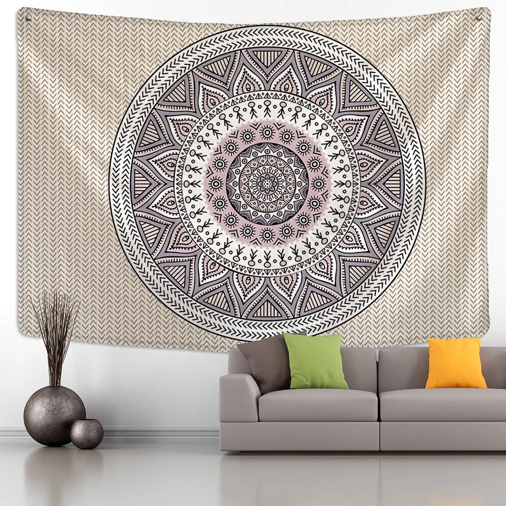 DecorBites™ Indian Mandala Tapestry Wall Hanging Beach Shawl Mat Blanket Bohe Tapestries