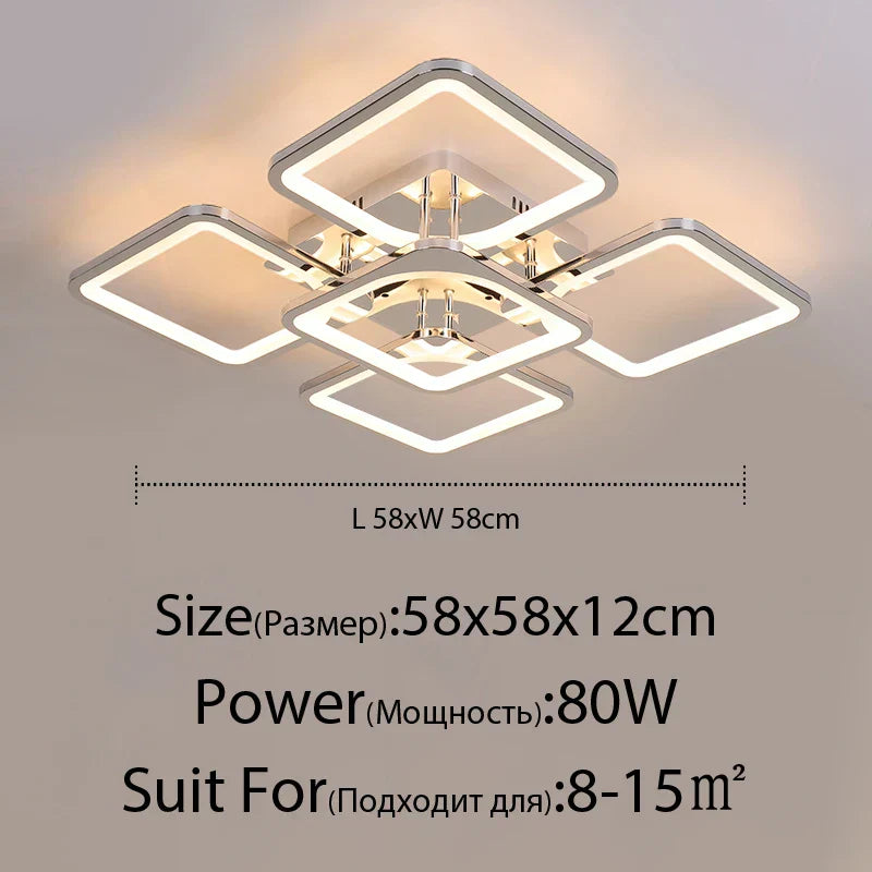 ثريا DecorBites™ LED: إضاءة داخلية قابلة للتعتيم بالريموت لغرفة النوم والمطعم وغرفة المعيشة