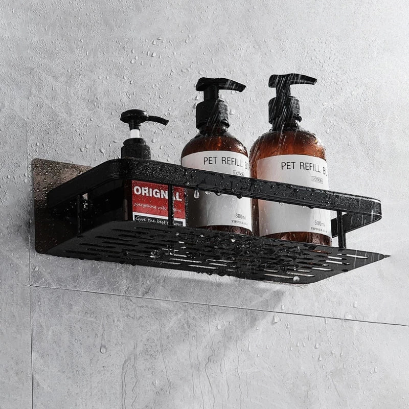 DecorBites™ Corner Shower Shelf Bathroom Storage Holder Shampoo Organizer & Accessories