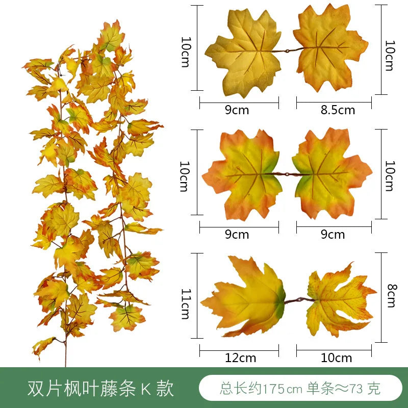 DecorBites™ Harvest Home Décor: Pumpkin, Pine Cone, Maple Leaf, Vine Hanging Decoration