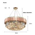 DecorBites™ E14 LED Crystal Stainless Steel Rose Gold Pendant Lights