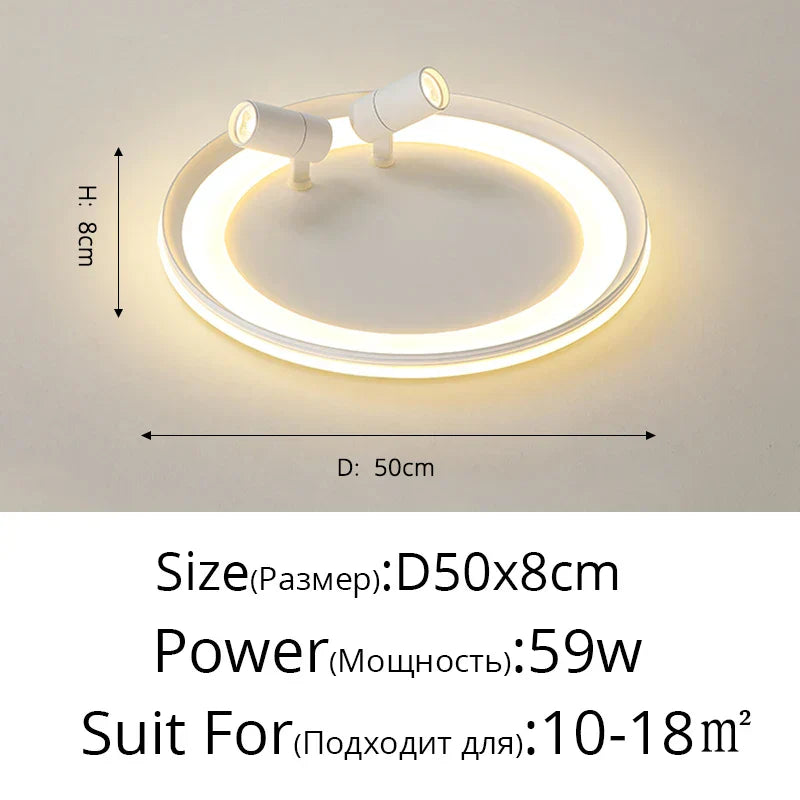 ثريا LED من DecorBites™: إضاءة داخلية عصرية لغرفة النوم وغرفة المعيشة والمطبخ وصالة العرض