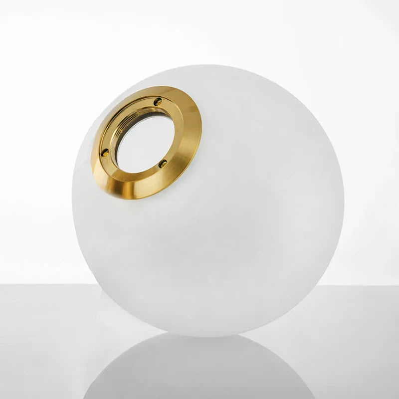 DecorBites™ Glass Ball Pendant Lampshade - High Quality Milky Glass Ball Design