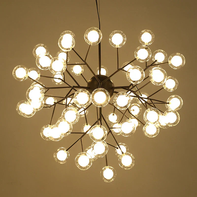 ثريا سبوتنيك LED Firefly من DecorBites™‎: مصباح سقف أنيق على شكل غصن شجرة