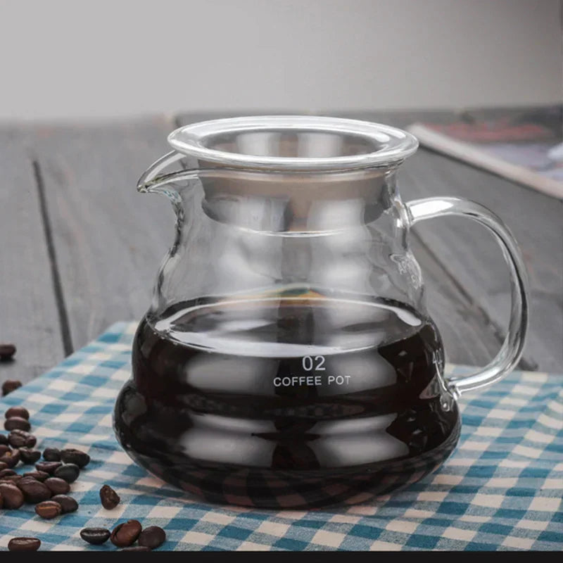 DecorBites™ Cloud Glass Coffee Kettle 800ml