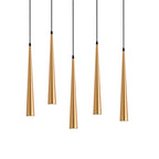 Dimmable Brushed Stainless Cone LED Pendant Light