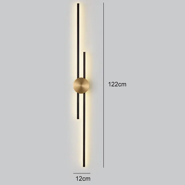 DecorBites™ Copper Wall Light for Bedroom, Living Room, TV Background - Minimalist Luxury Design