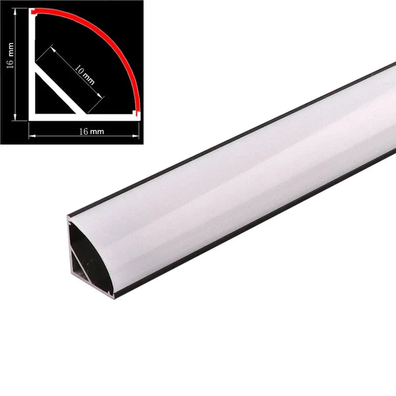 ملف ألومنيوم DecorBites™ LED لخزانات الملابس والأضواء الشريطية